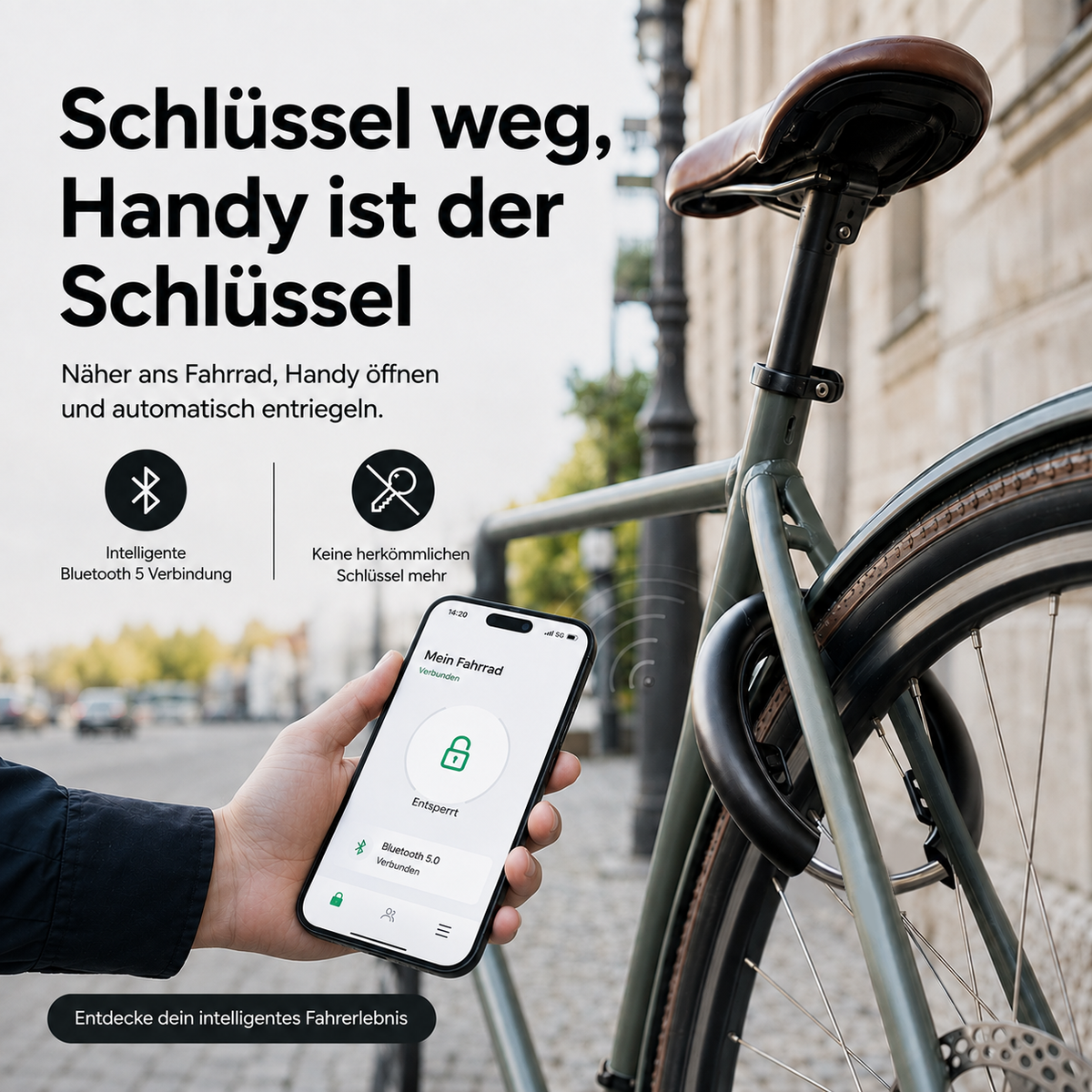 Blokada rowerowa Bluetooth